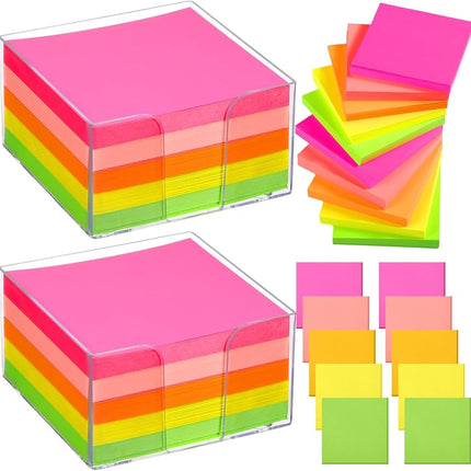 Memo cube color paper with holder